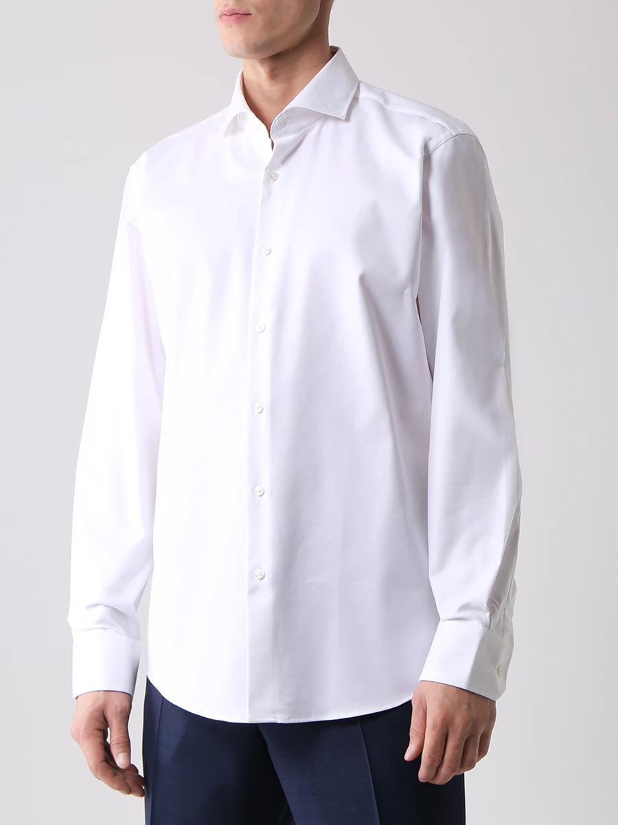 

Рубашка Regular Fit хлопковая, Белый, 50474279/100