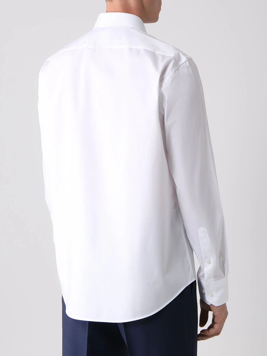 Рубашка Regular Fit хлопковая BOSS 50479943/100 Белый  Фото 3
