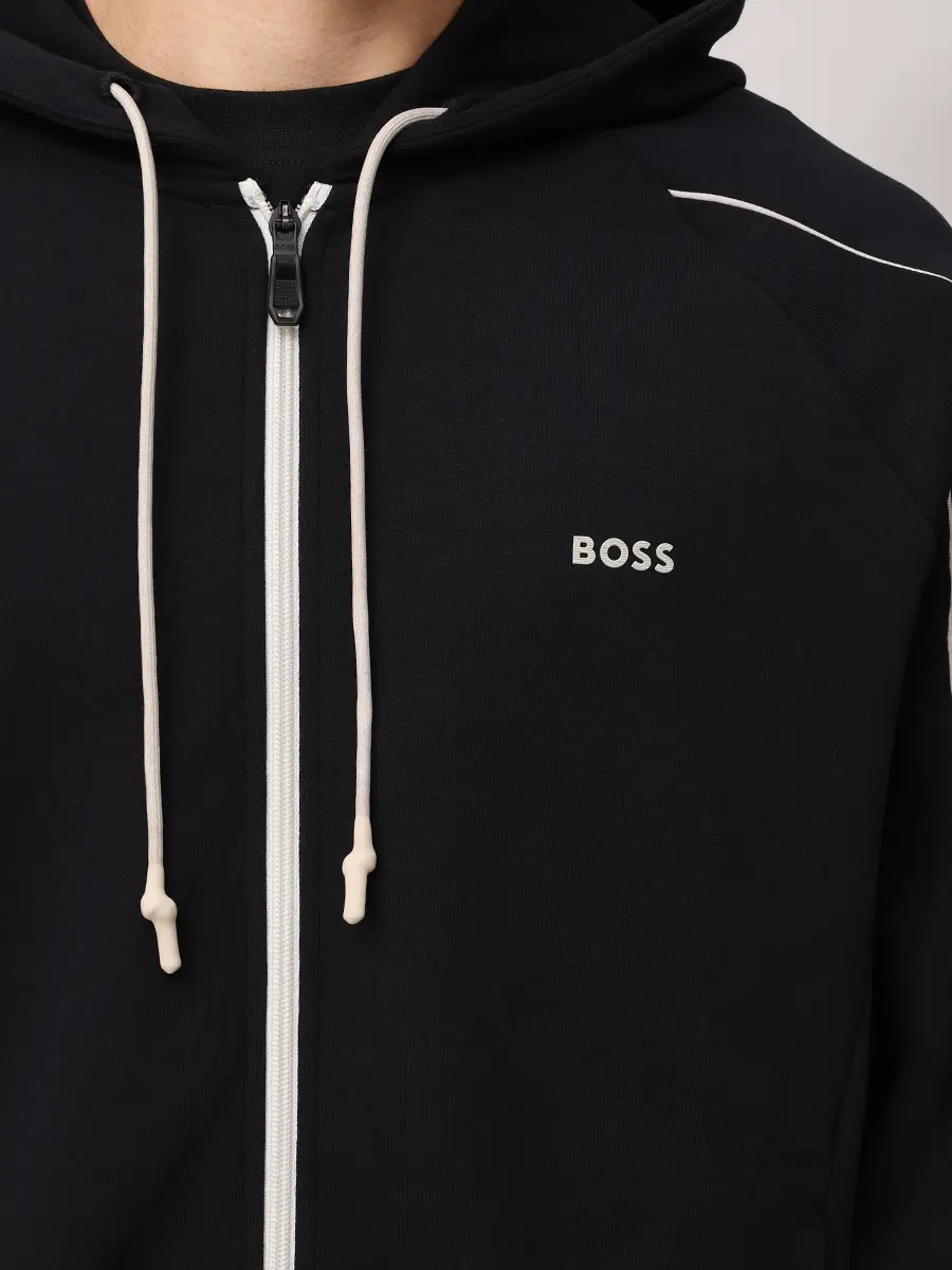 Олимпийка хлопковая BOSS 50518197/001 Черный  Фото 4