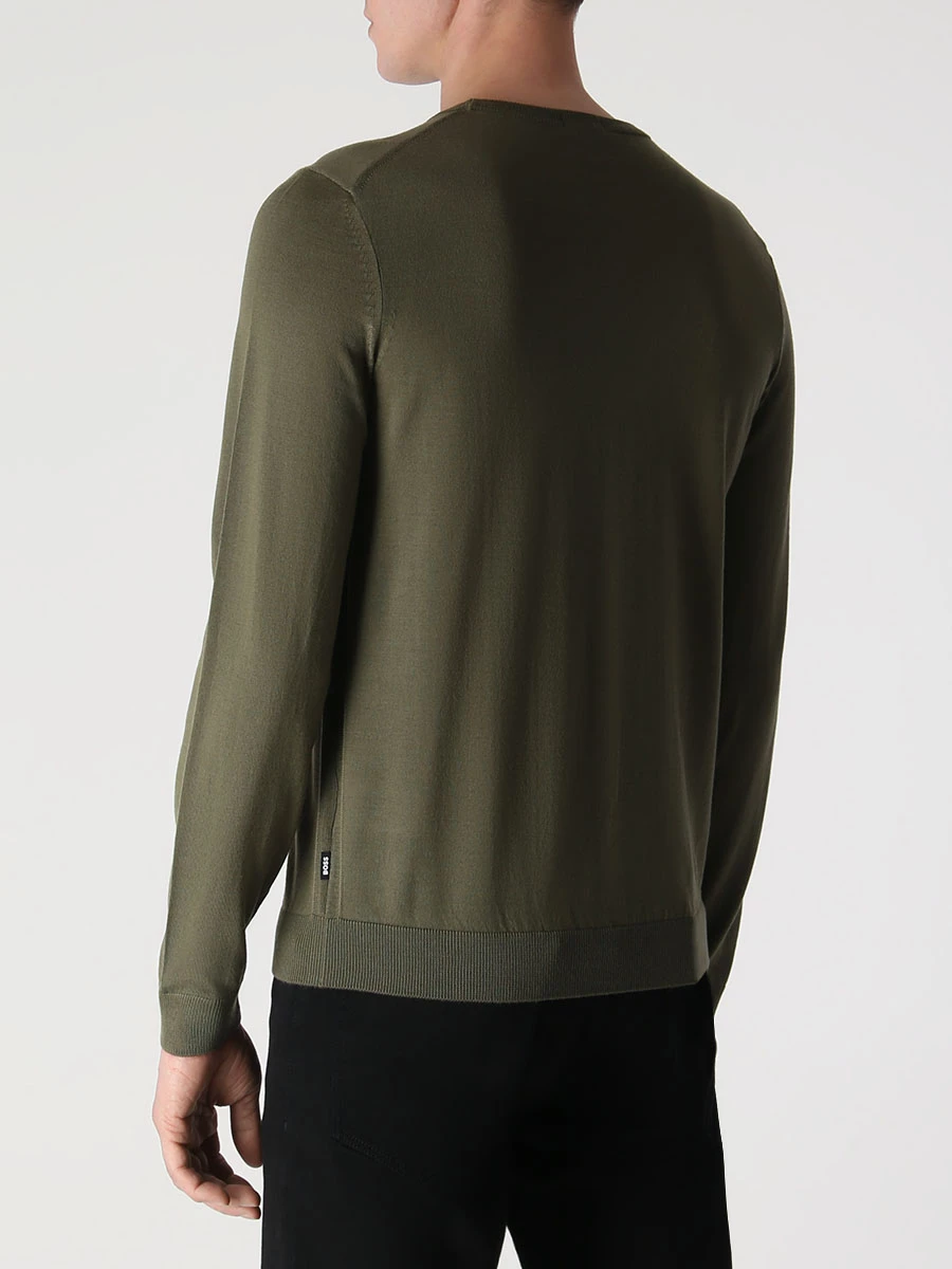 Джемпер шерстяной BOSS 50468239/377 Зеленый  Фото 3