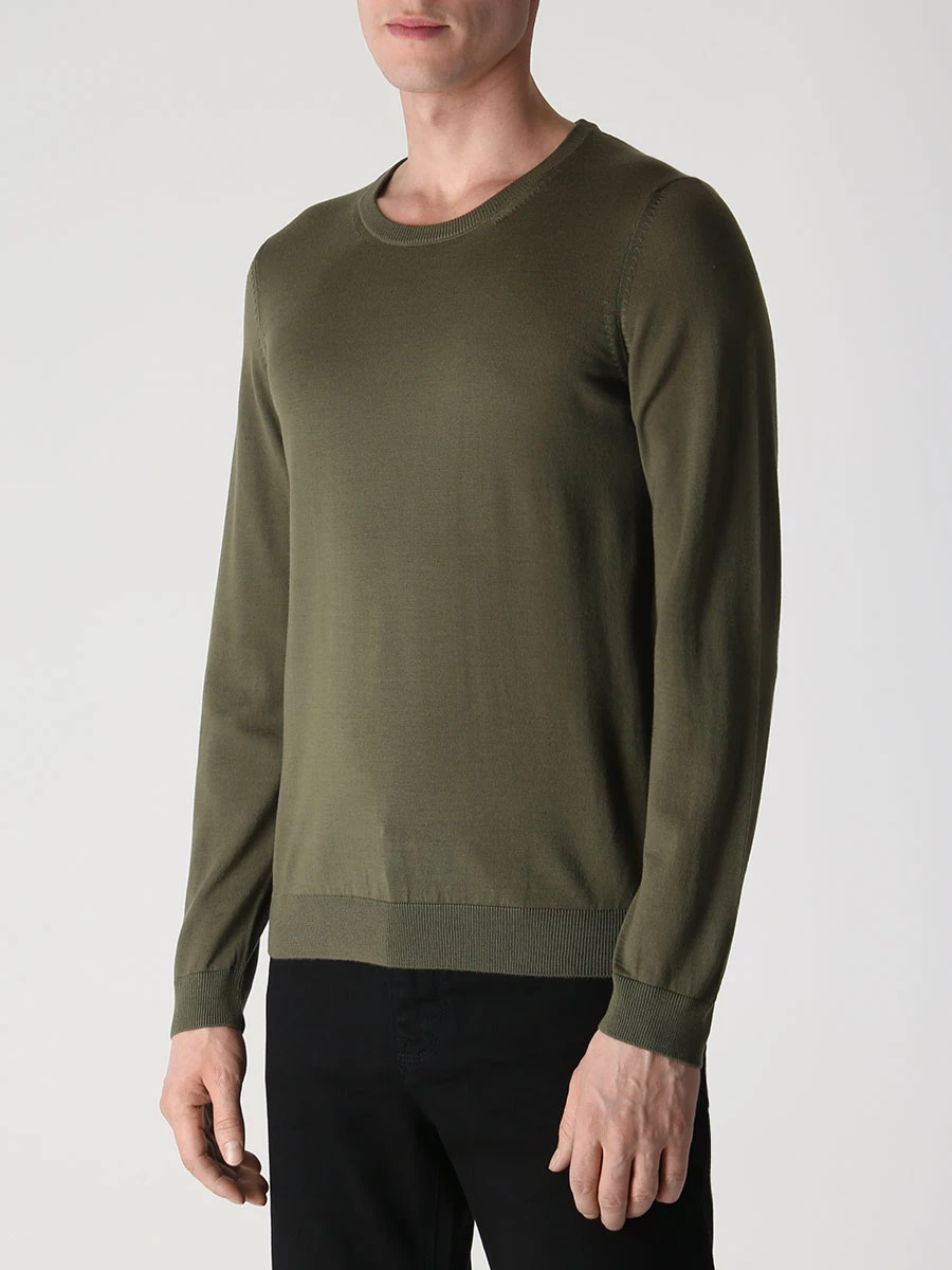 Джемпер шерстяной BOSS 50468239/377 Зеленый  Фото 4