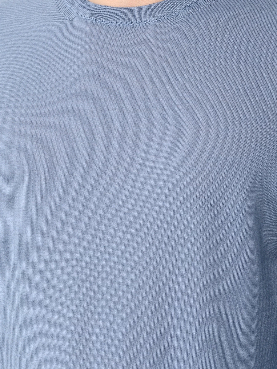 Джемпер шерстяной BOSS 50468239/490 Голубой  Фото 5