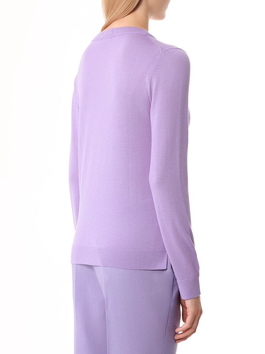 Джемпер шерстяной BOSS 50492551/519 Сиреневый  Фото 3