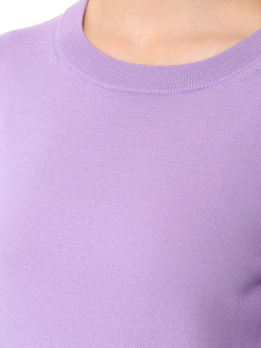 Джемпер шерстяной BOSS 50492551/519 Сиреневый  Фото 5