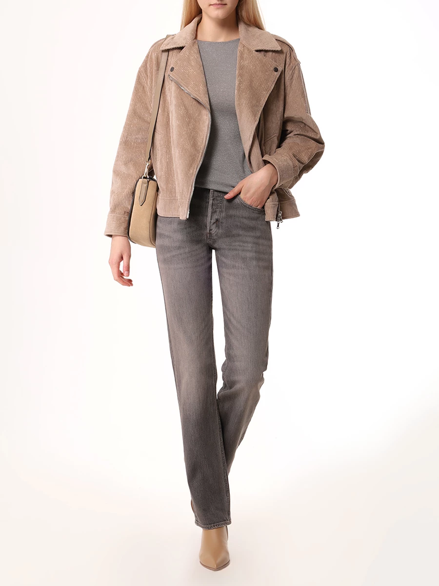 Джинсы хлопковые BOSS 50524680/020 Серый  Фото 2