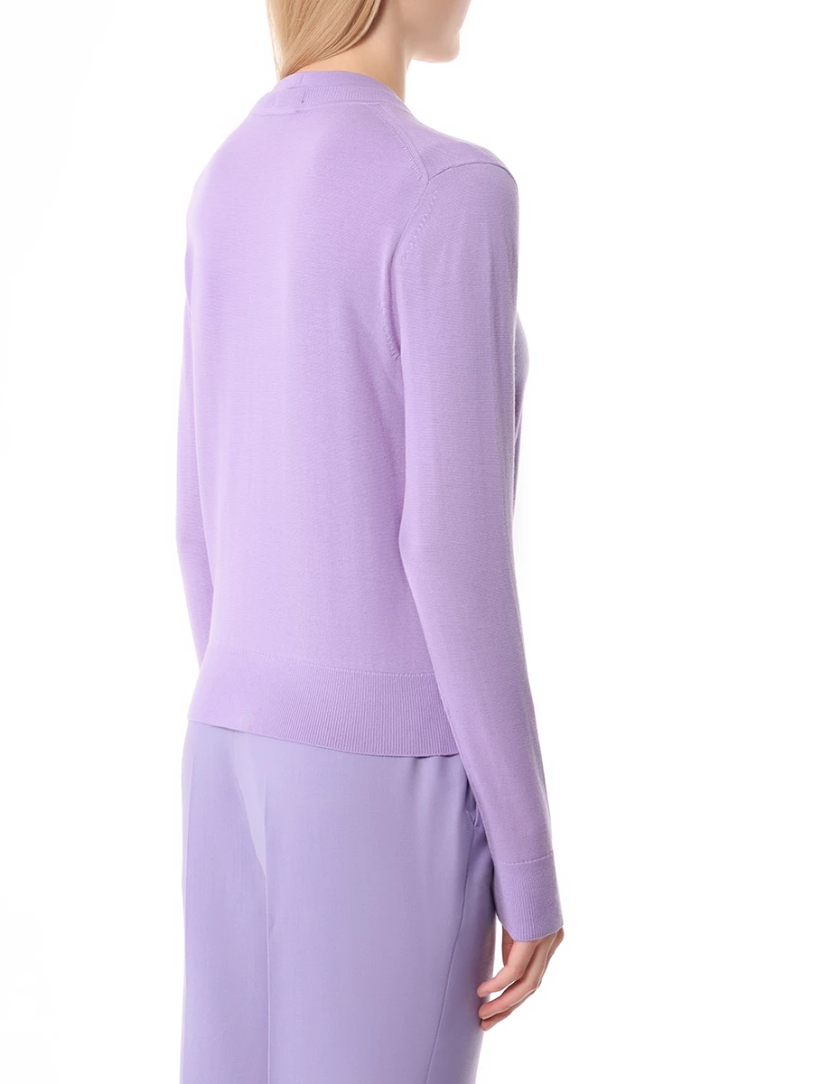 Кардиган шерстяной BOSS 50492552/519 Сиреневый  Фото 3