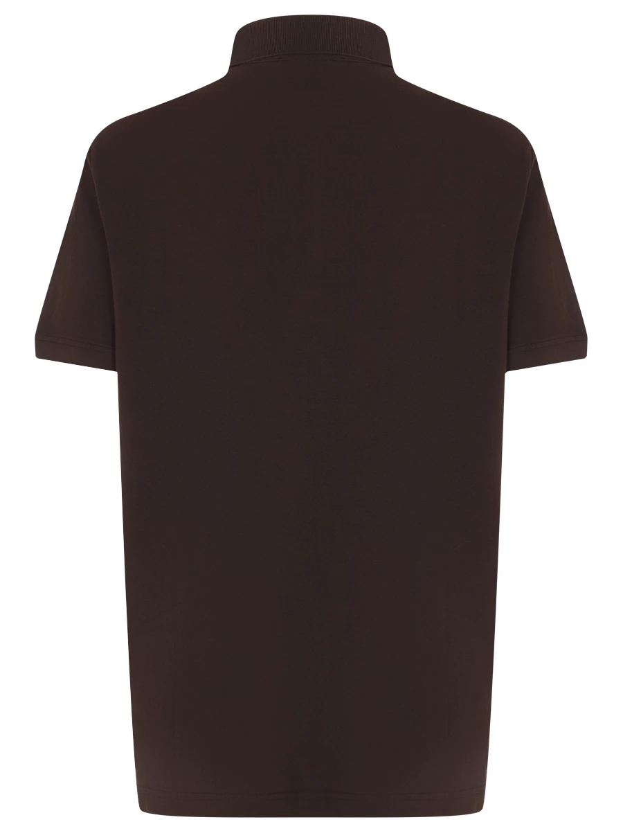 Поло хлопковое DOLCE & GABBANA G8PL4T G7NWZ M3977 Коричневый  Фото 2