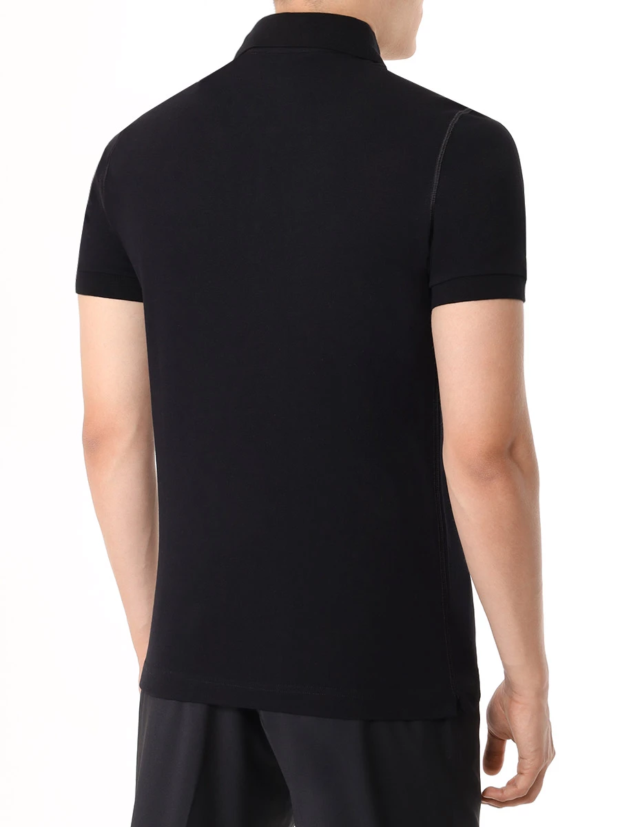 Поло хлопковое DOLCE & GABBANA G8PL4T G7F2H N0000 Черный  Фото 3
