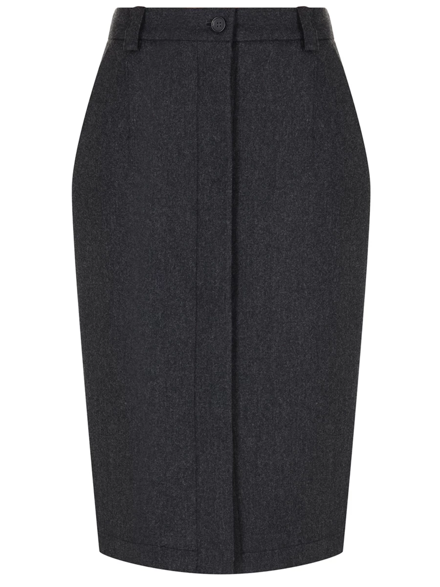 Юбка шерстяная LORENA ANTONIAZZI A2450GO20A/4010 997 Темно- Серый 