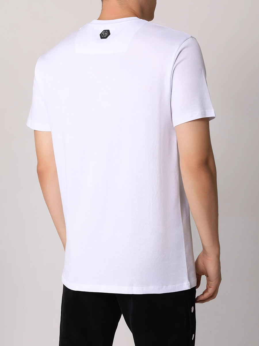 Футболка хлопковая PHILIPP PLEIN MTK7351/01 Белый  Фото 3