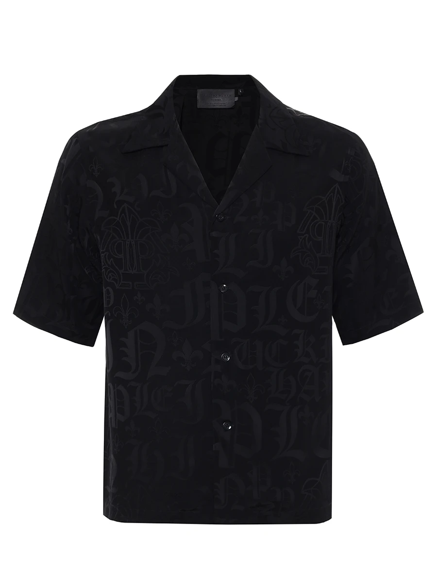 Рубашка из вискозы PHILIPP PLEIN MRP2231/02 Черный 