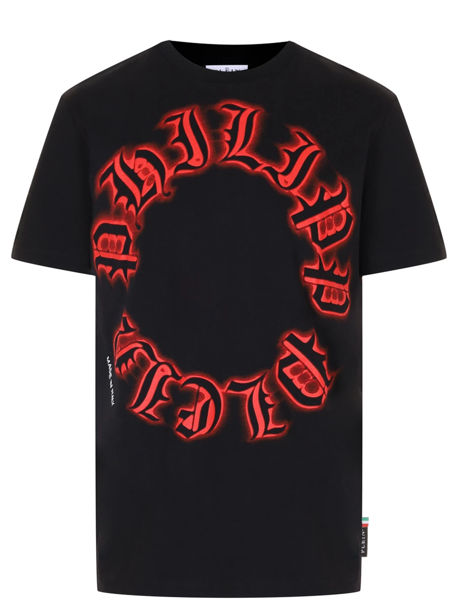 Футболка хлопковая PHILIPP PLEIN MTK7606/02 Черный 