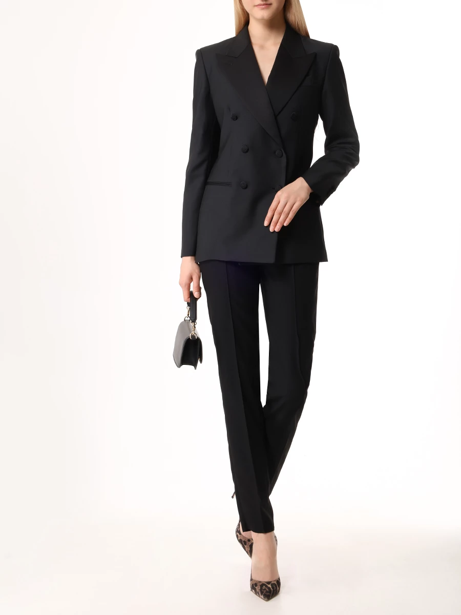 Брюки однотонные PHILIPP PLEIN WRT1533/02 Черный  Фото 2