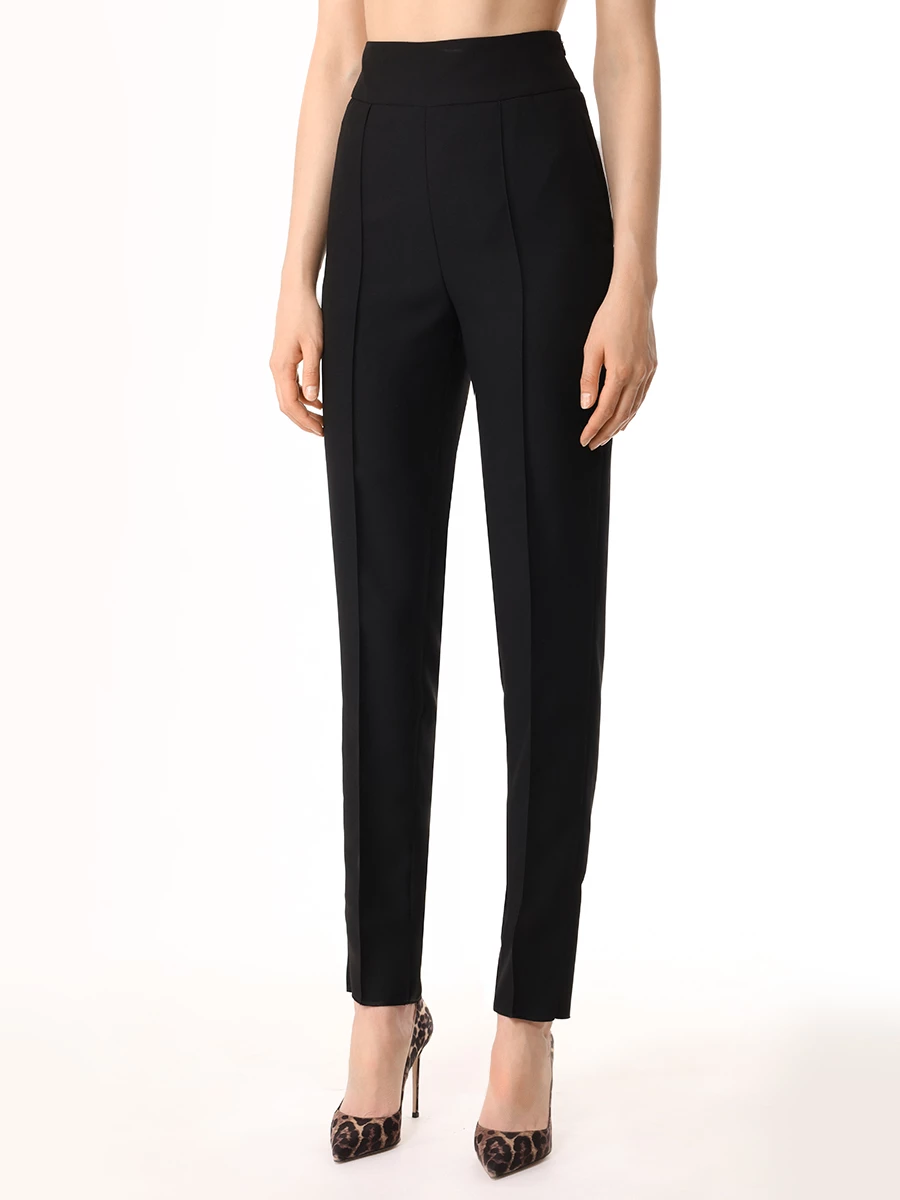 Брюки однотонные PHILIPP PLEIN WRT1533/02 Черный  Фото 4
