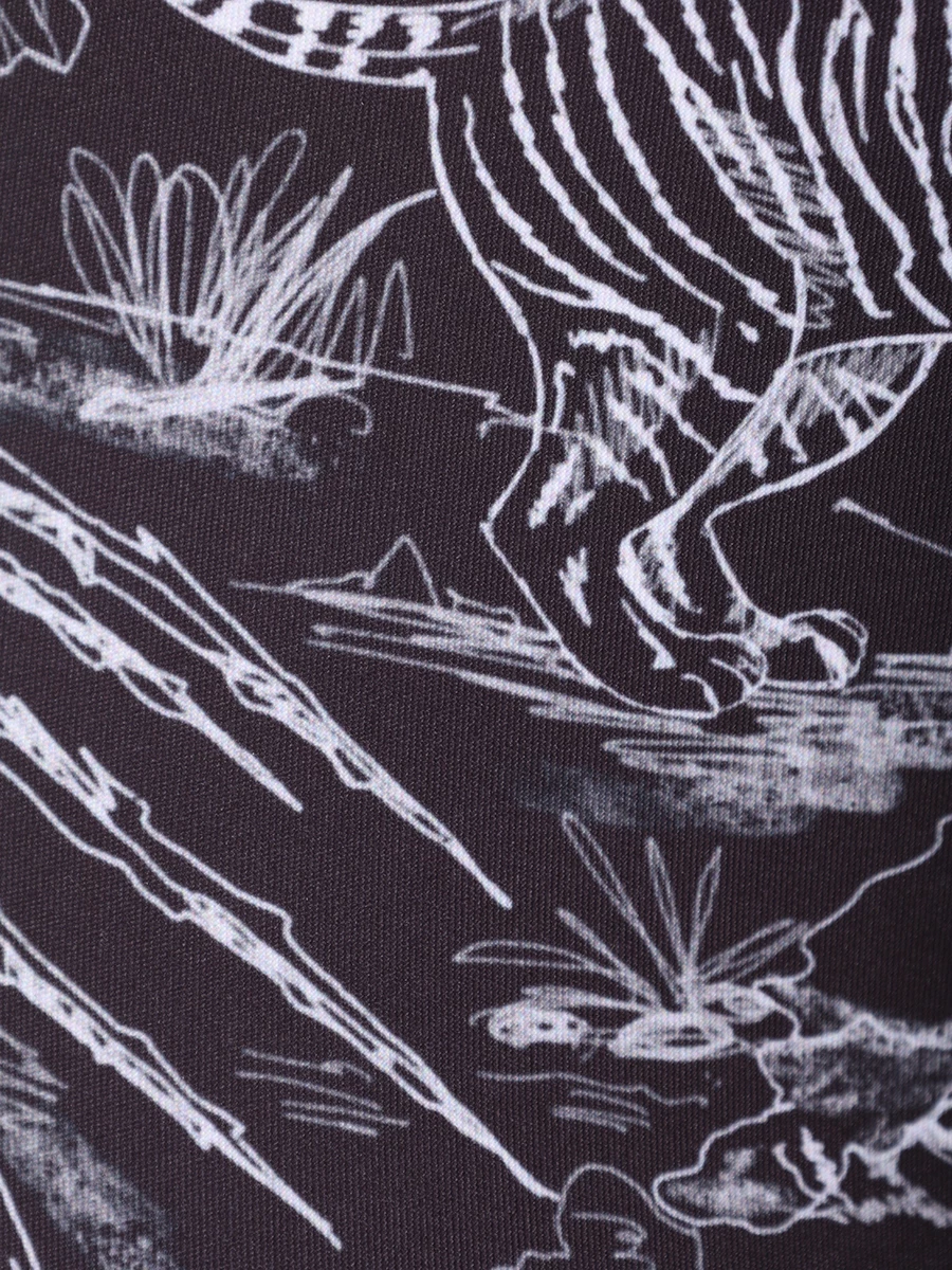 Леггинсы с принтом PLEIN SPORT WJT1954/02 Черный  Фото 6