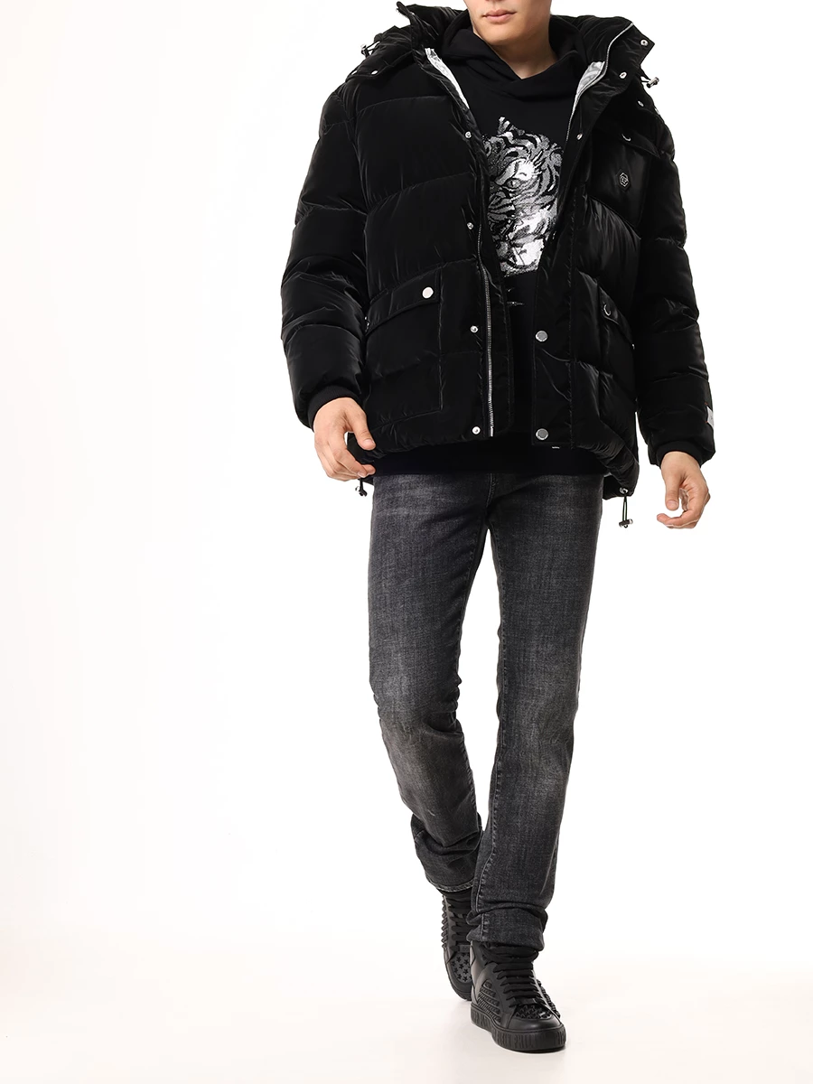 Пуховик стеганый PHILIPP PLEIN MRB2506/02 Черный  Фото 2