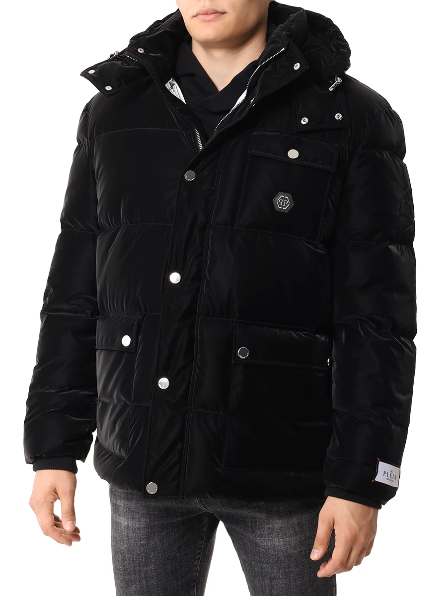 Пуховик стеганый PHILIPP PLEIN MRB2506/02 Черный  Фото 4
