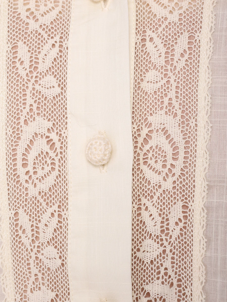 

Блуза хлопковая, Кремовый, 1348TSS241 CREAM