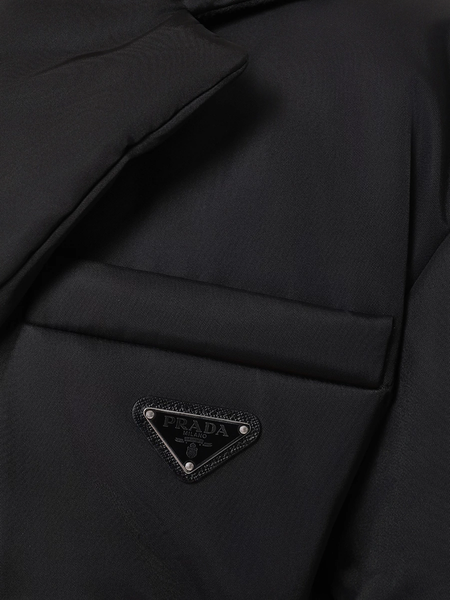 Пуховик однотонный PRADA 29D862S2221WQ8 F0002 Черный  Фото 5