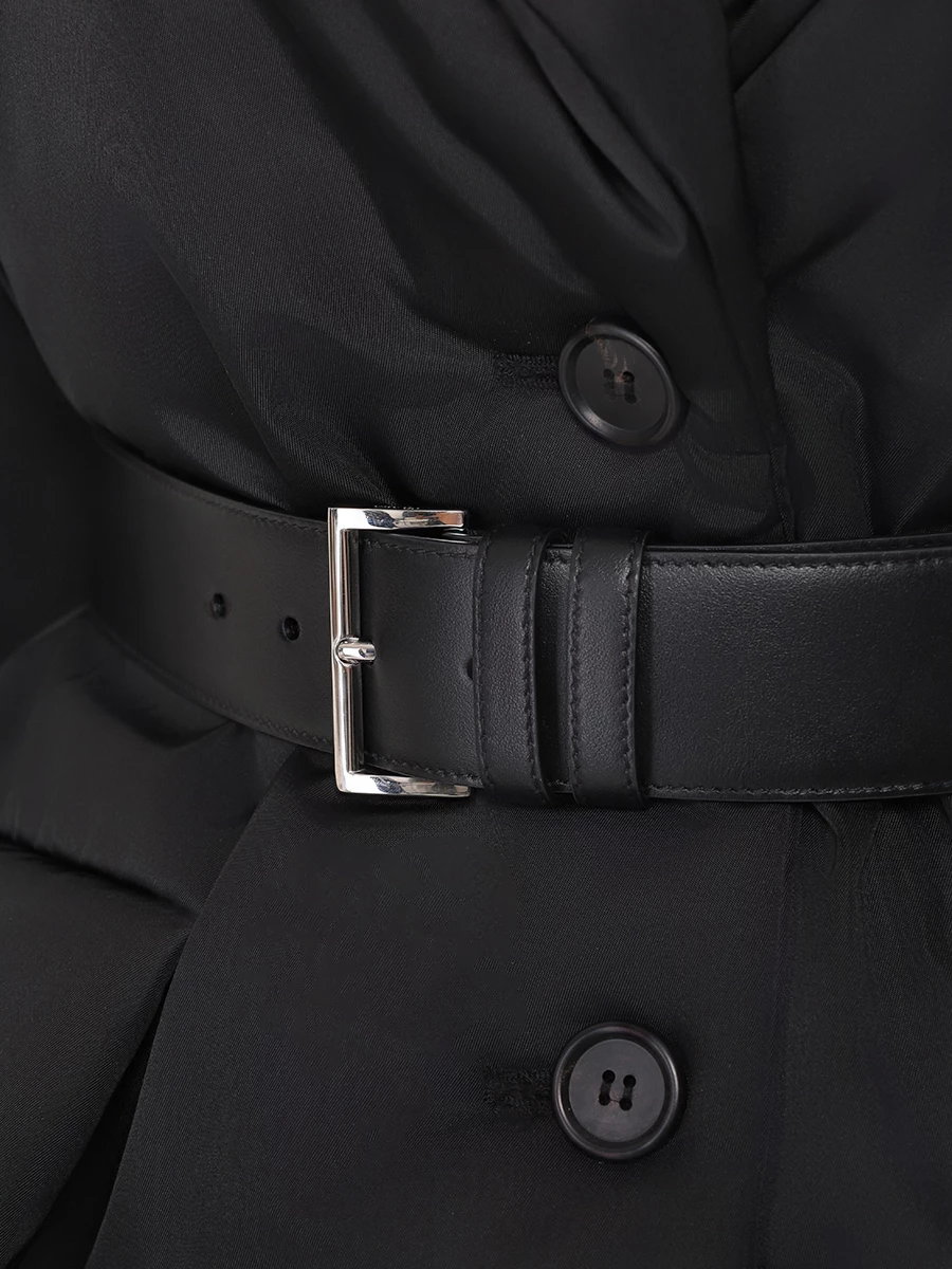 Пуховик однотонный PRADA 29D862S2221WQ8 F0002 Черный  Фото 6