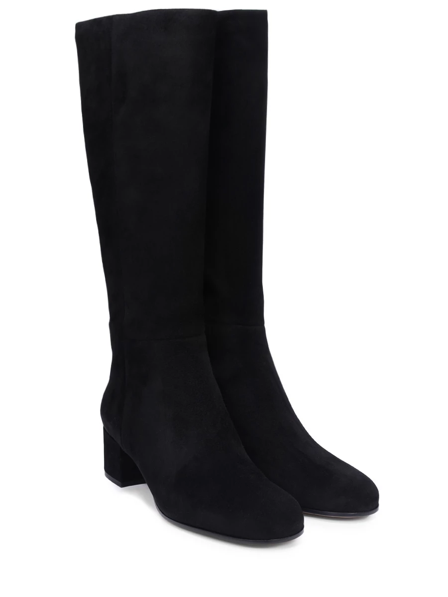 Сапоги замшевые GIANVITO ROSSI G80163.45RIC.C4FNECI Черный  Фото 2