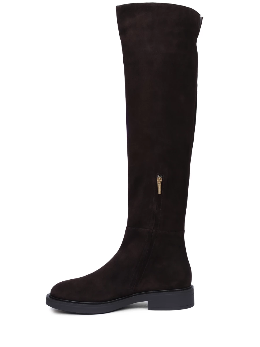 Ботфорты замшевые Lexington GIANVITO ROSSI G80398.20GOM.C5LMOMO Коричневый  Фото 3