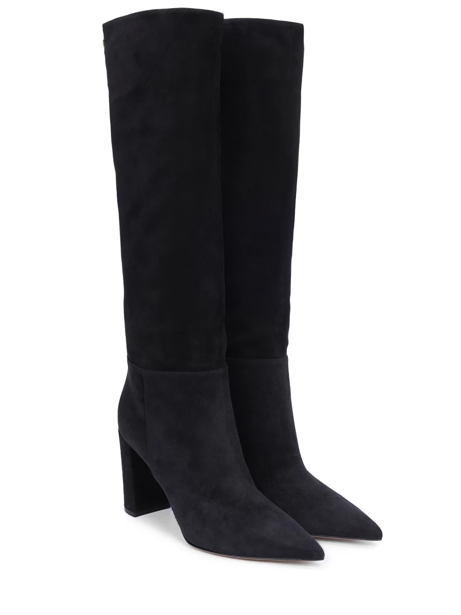 Сапоги замшевые Piper GIANVITO ROSSI G80152.85RIC.C45NERO Черный  Фото 2