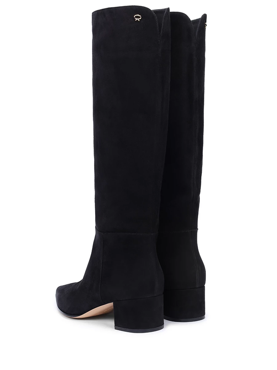 Сапоги замшевые Piper GIANVITO ROSSI G80174.45RIC.C45NERO Черный  Фото 4