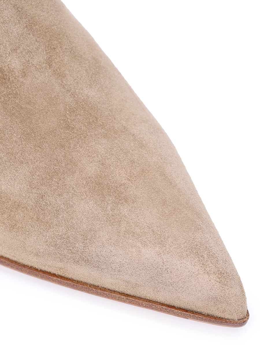 Сапоги замшевые Piper GIANVITO ROSSI G80174.45RIC.C45CAML Бежевый  Фото 5