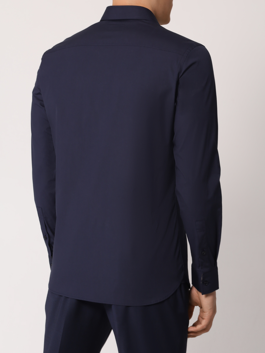 Рубашка Regular Fit хлопковая BURBERRY 8071800 Синий  Фото 3