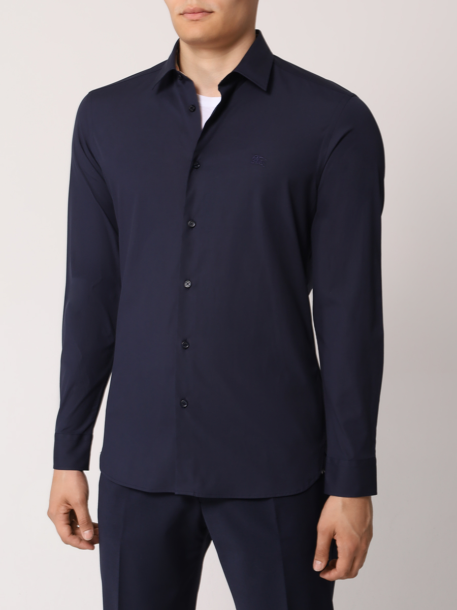 Рубашка Regular Fit хлопковая BURBERRY 8071800 Синий  Фото 4