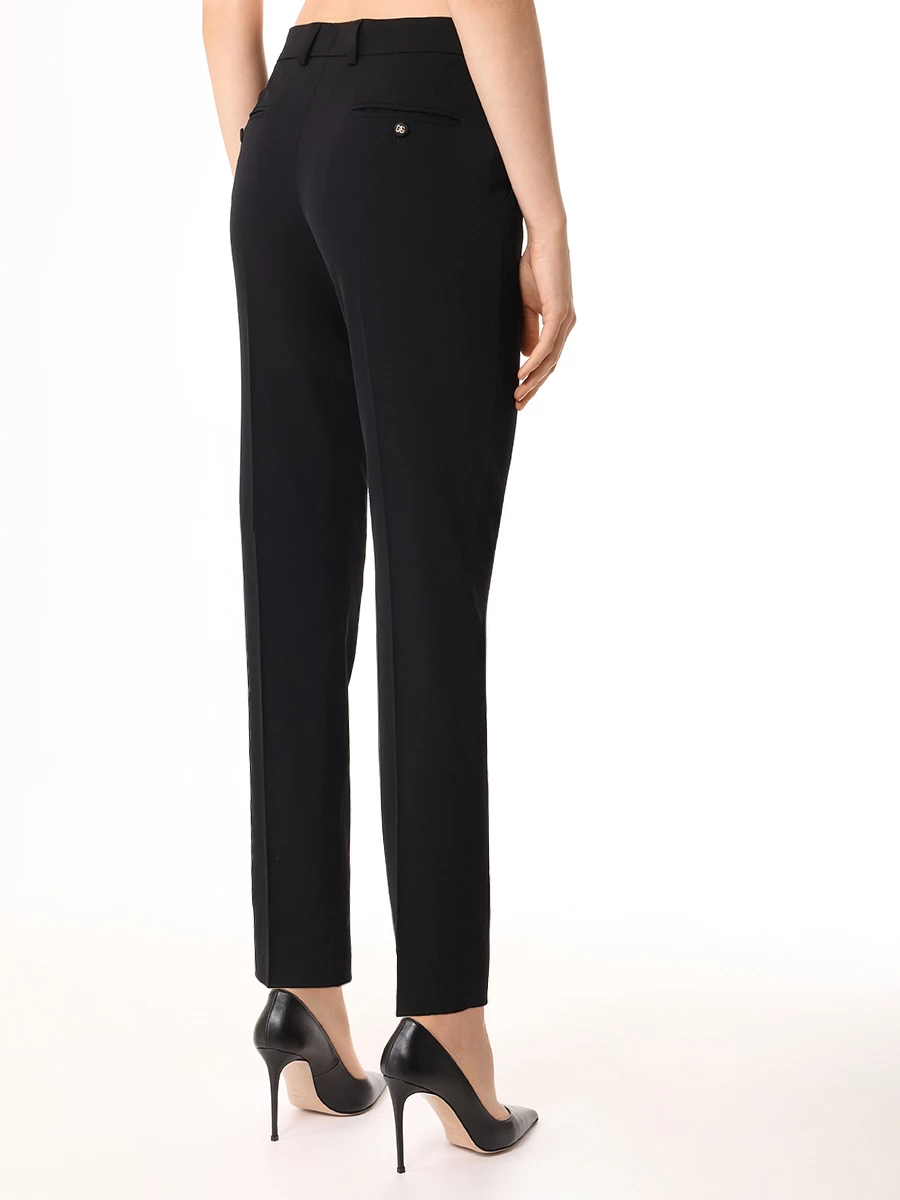 Брюки шерстяные DOLCE & GABBANA FT0CXTFUBGB N0000 Черный  Фото 3