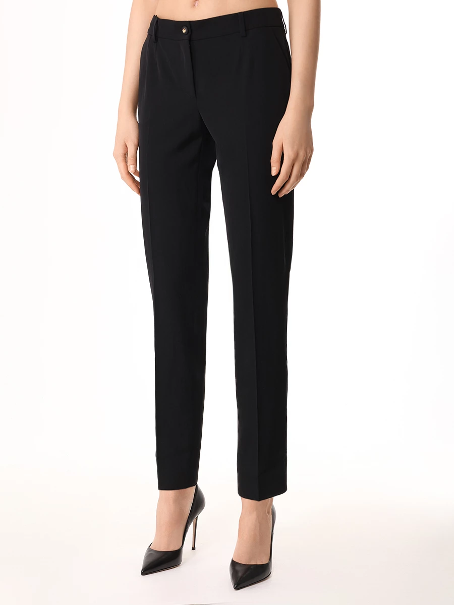 Брюки шерстяные DOLCE & GABBANA FT0CXTFUBGB N0000 Черный  Фото 4