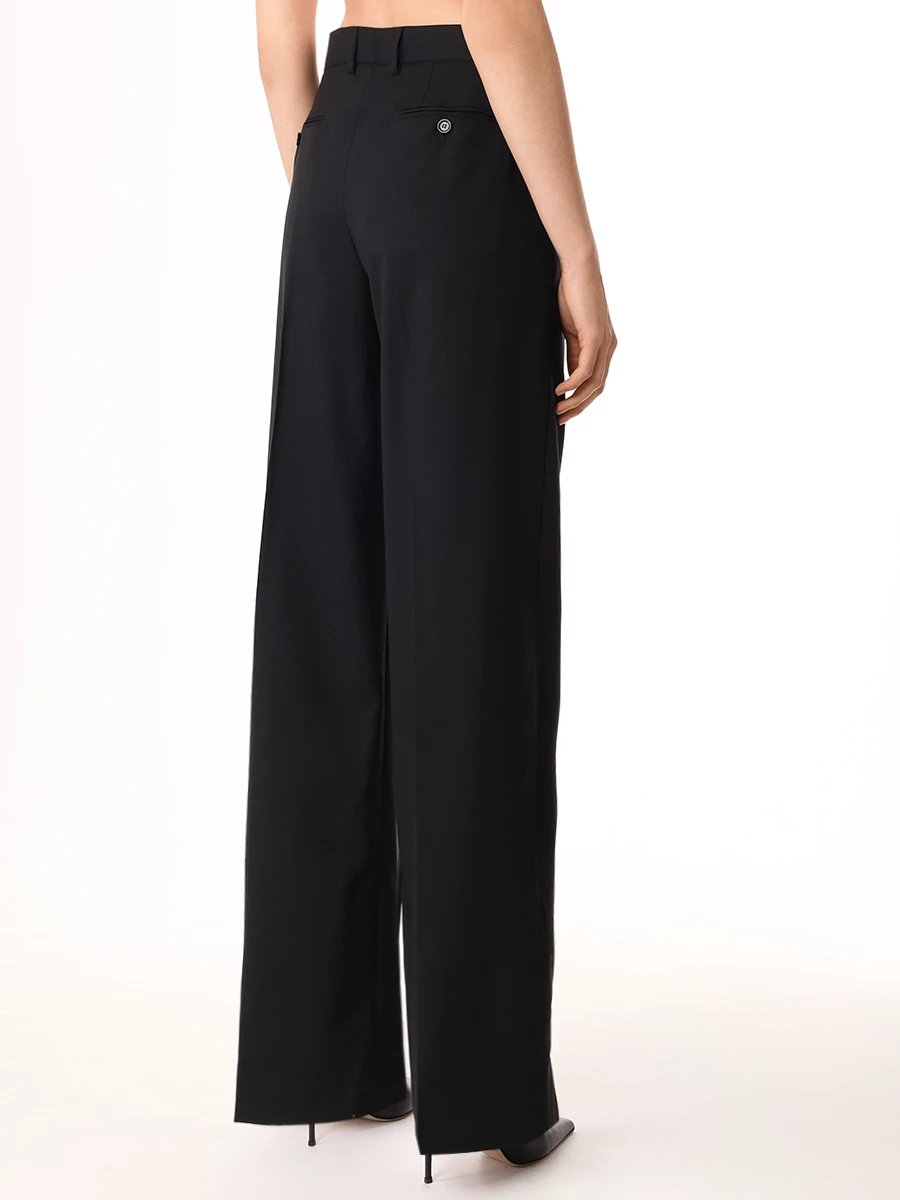 Брюки шерстяные DOLCE & GABBANA FTC31TFU28D N0000 Черный  Фото 3
