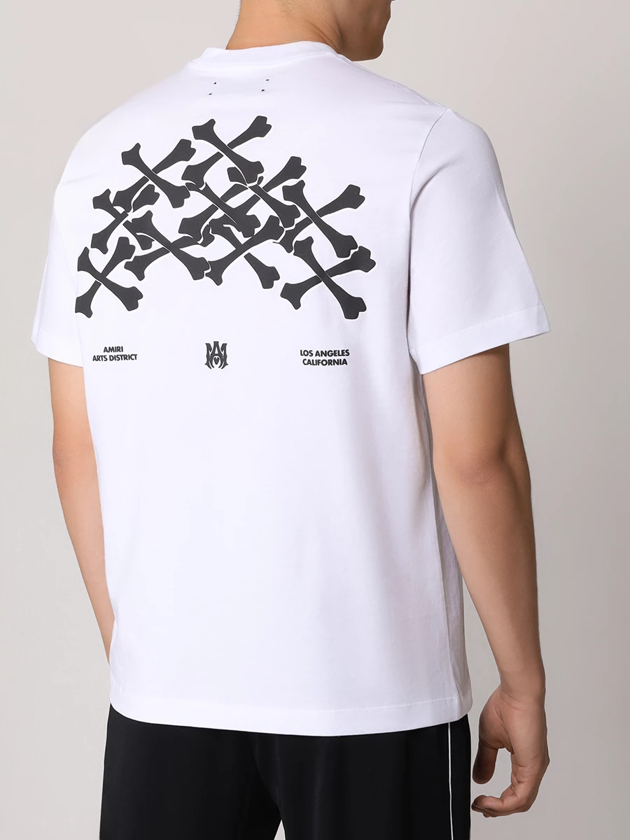 Футболка хлопковая AMIRI AMJYTE1075 White Белый  Фото 3