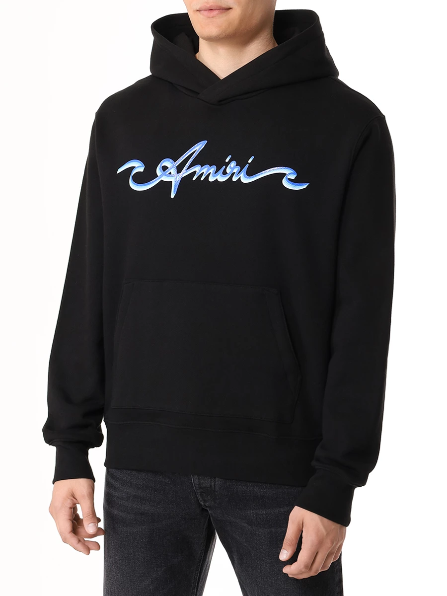 Худи хлопковое AMIRI AMJYHD1043 Черный  Фото 4