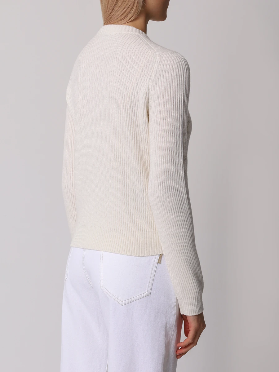 Джемпер кашемировый BRUNELLO CUCINELLI M12709900P C2723 Белый  Фото 3