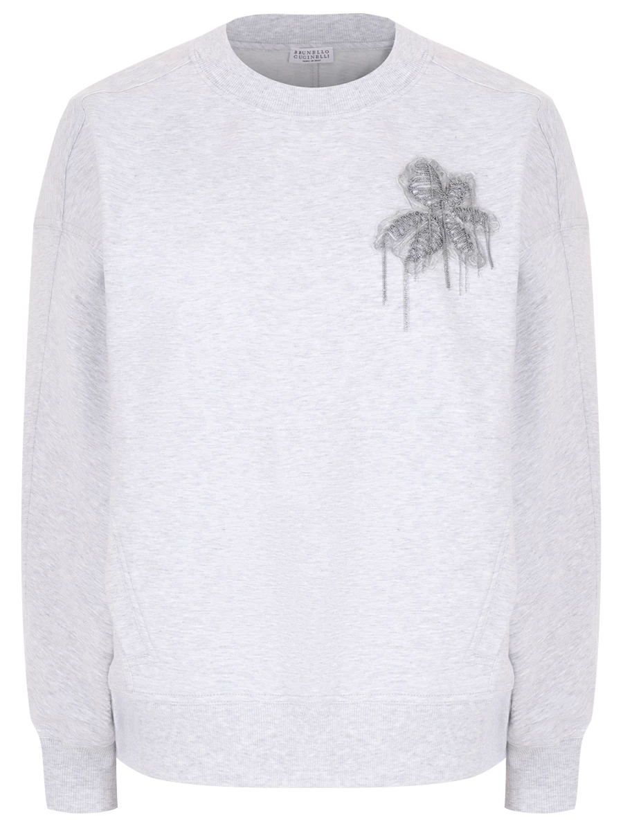 

Толстовка хлопковая, Серый, MP827HR700 C8003