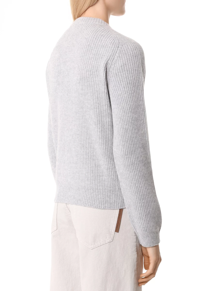 Джемпер кашемировый BRUNELLO CUCINELLI M12709900P C072 Серый  Фото 3