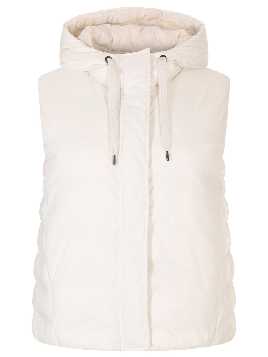 Жилет стеганый BRUNELLO CUCINELLI MH5047920P C1331 Молочный Кремовый 