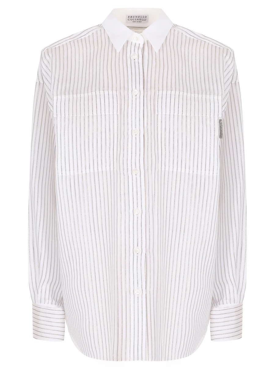 

Рубашка из хлопка и шелка, Белый, MP781MI216 C750