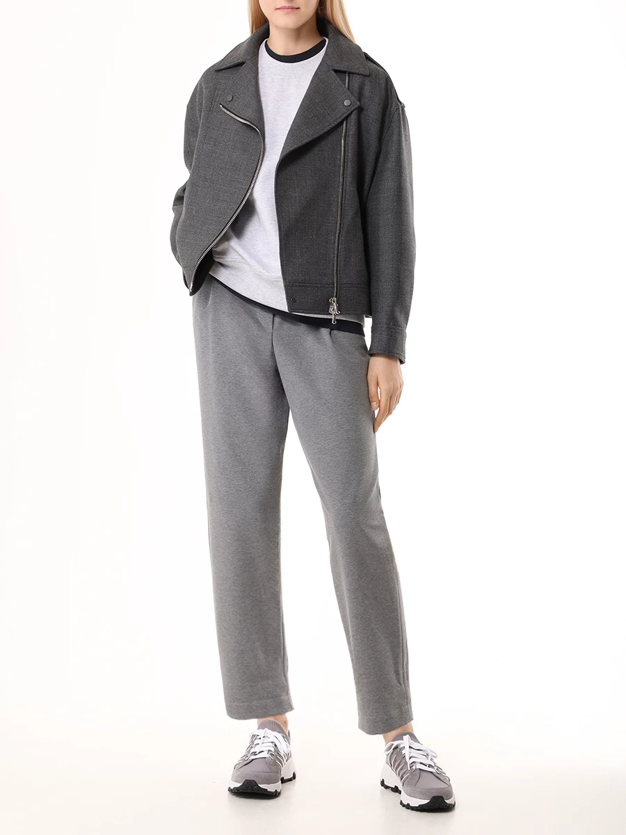 Куртка шерстяная BRUNELLO CUCINELLI MD5737991P C002 Серый  Фото 2