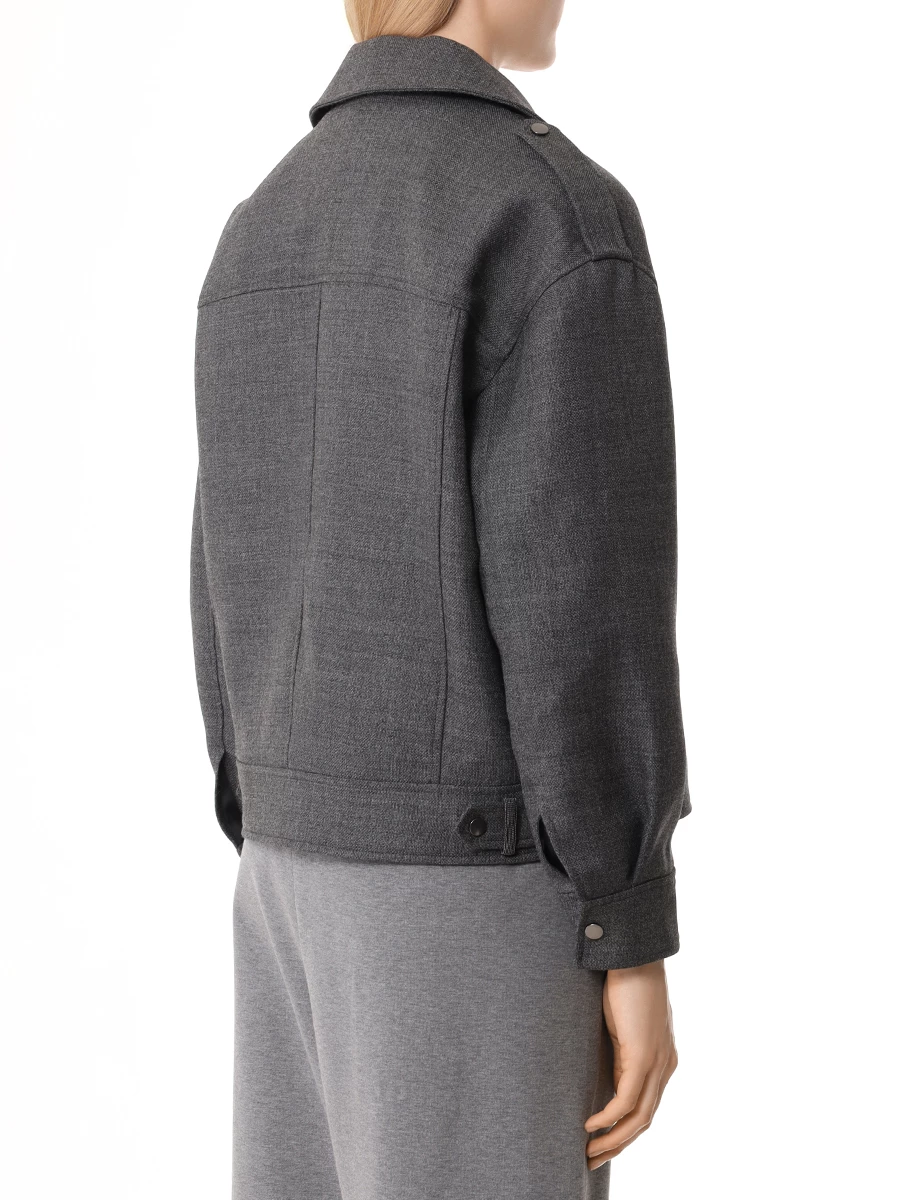 Куртка шерстяная BRUNELLO CUCINELLI MD5737991P C002 Серый  Фото 3