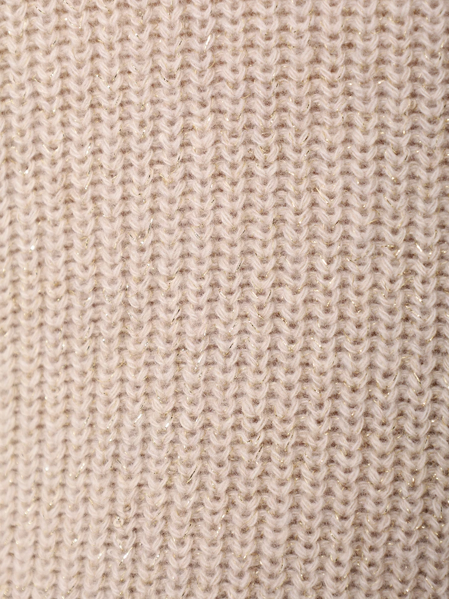 Джемпер из кашемира и шерсти BRUNELLO CUCINELLI MBM756900P C505 Бежевый  Фото 6