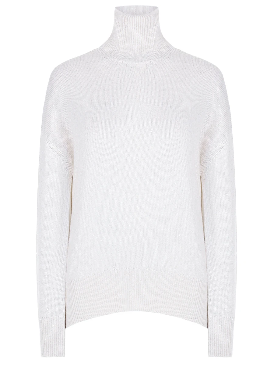 Свитер кашемировый BRUNELLO CUCINELLI M73539914P CJ159 Белый 