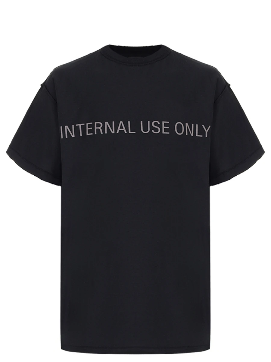 Футболка хлопковая BALENCIAGA 787358 TQVU2 1083 Принт 