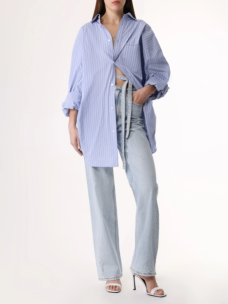 

Рубашка хлопковая, Голубой, 790945 TQM16 3965