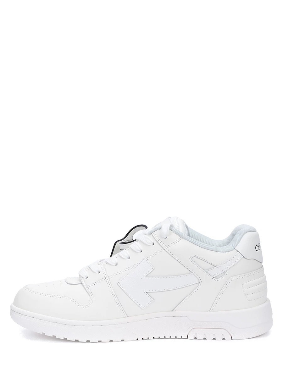 Кеды кожаные Out of Office OFF-WHITE OMIA189C99LEA012 0110 Белый  Фото 3