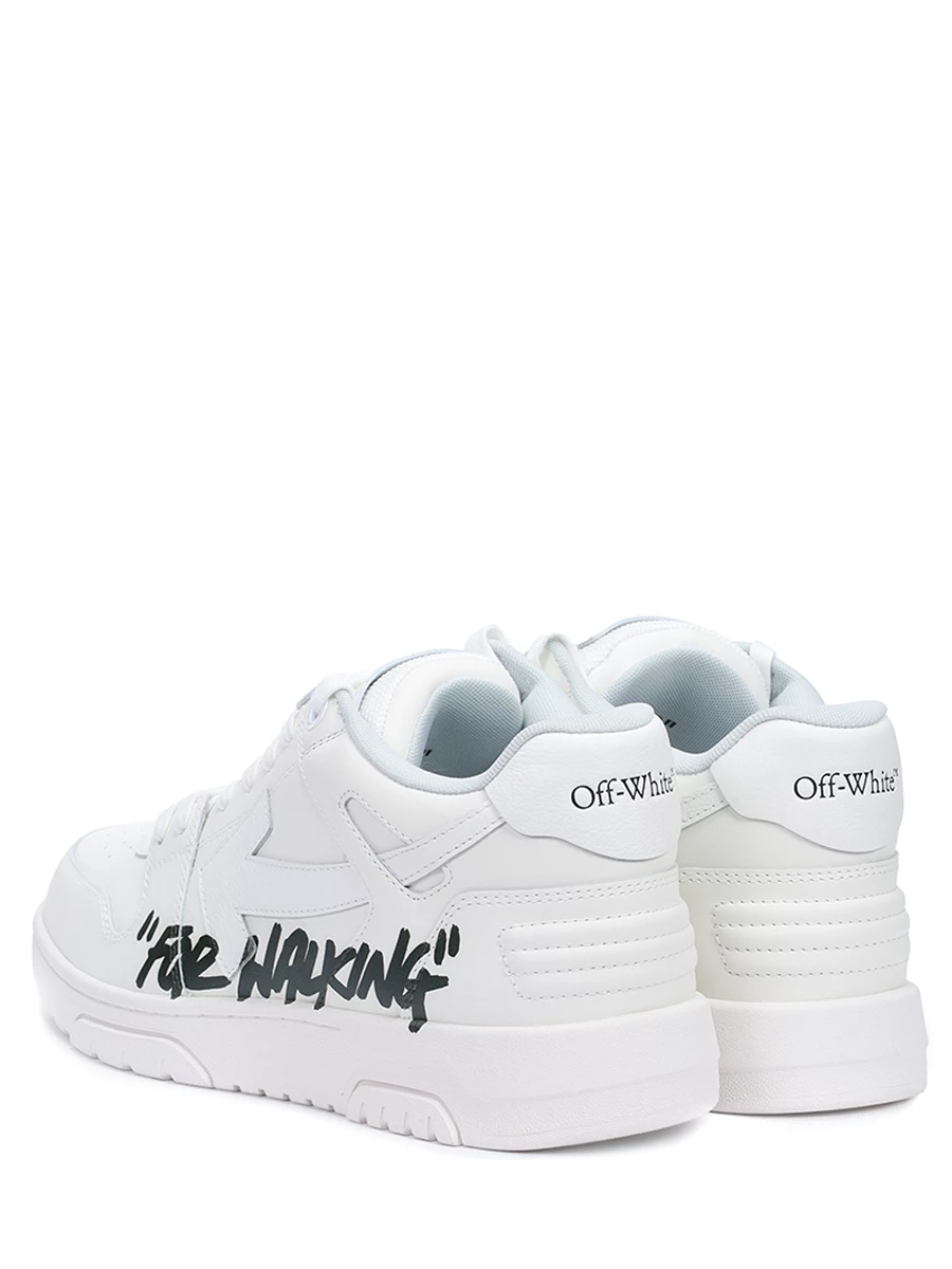 Кеды кожаные Out of Office OFF-WHITE OMIA189C99LEA012 0110 Белый  Фото 4