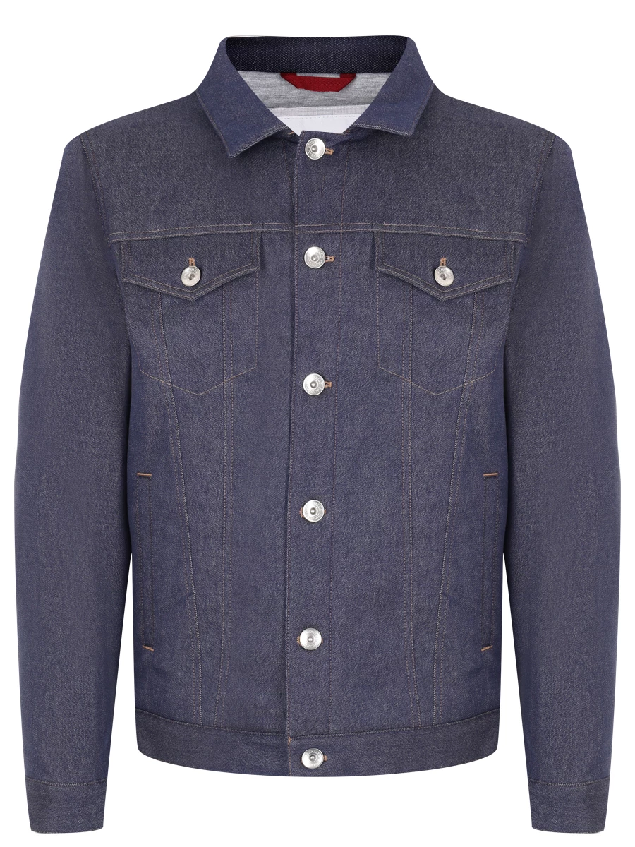 Куртка джинсовая BRUNELLO CUCINELLI MY4466880 CWY05 Синий 